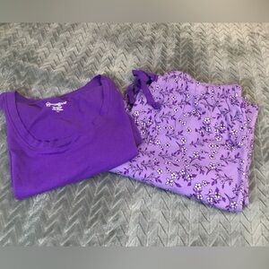 Pajamagram Vibrant Purple Floral Pajama Set Small